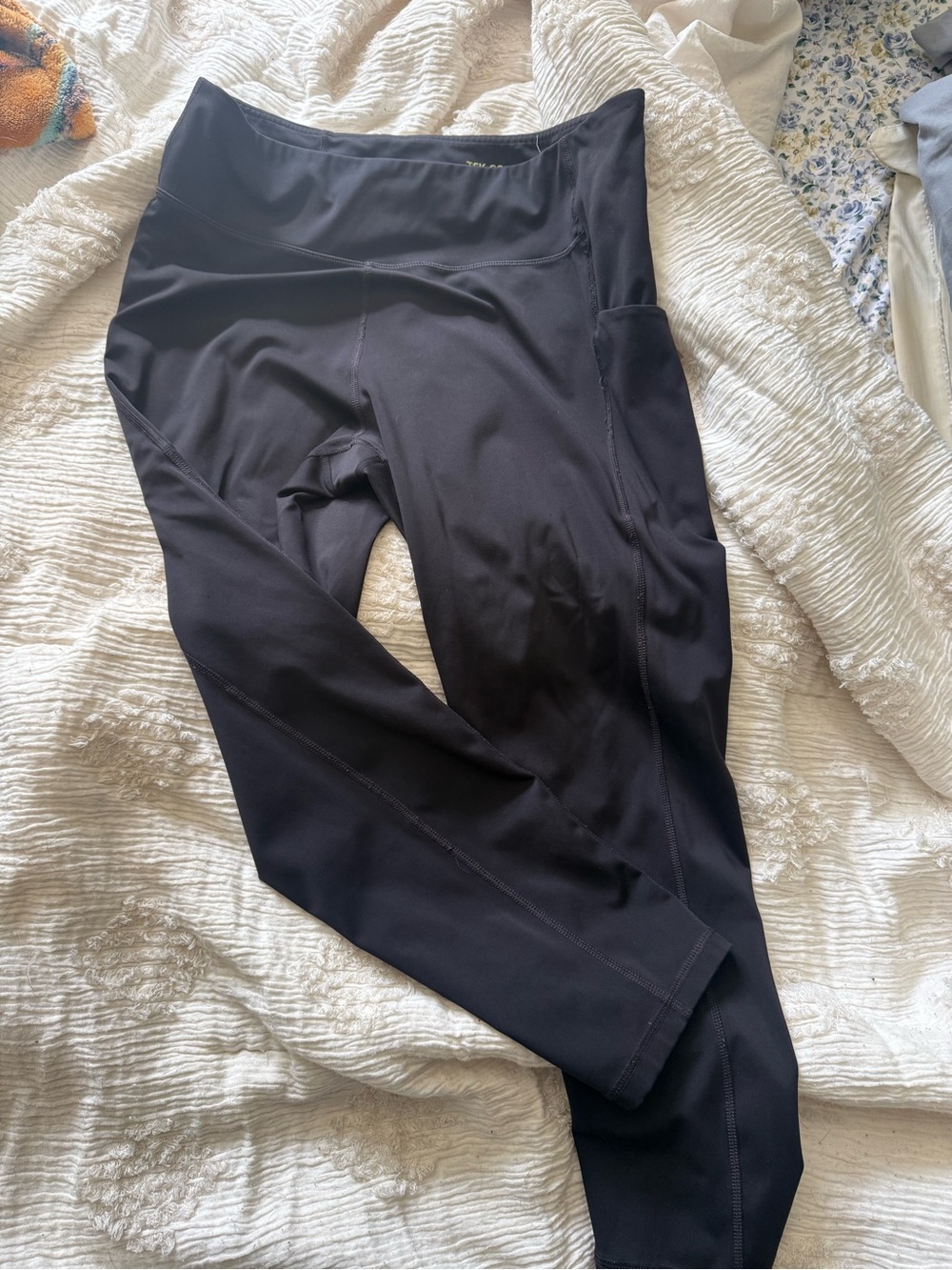 Womens tek gear Black Activewear Leggings with Side Pocket